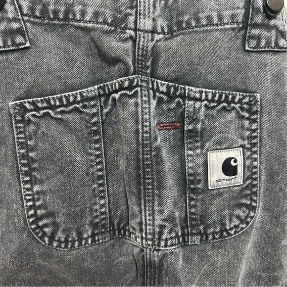 Carhartt Work in Progress Grey Denim Sonora Overalls NWT - Picture 4 of 9